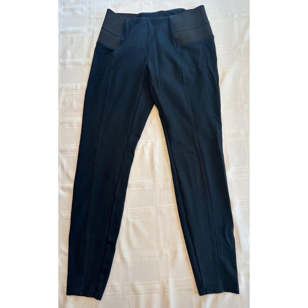 The Limited Leggings Women S Black Knit pull on High Rise Elastic Waist